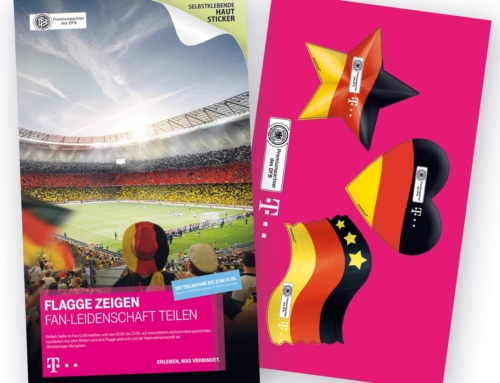 Grafikdesign für Telekom Fanartikel