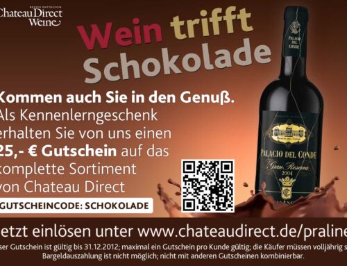 Flyer-Gestaltung: Wein trifft Schokolade