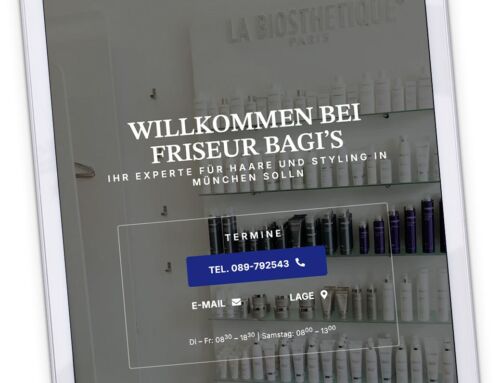 Internetseite für Friseur Bagi’s