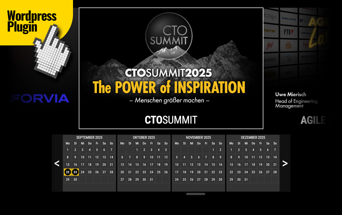 Wordpress Plugin - Event Calendar from sehenundmachen