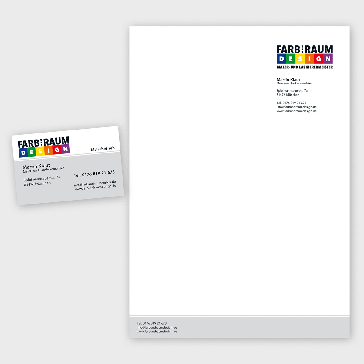 Logo Designer München Briefpapier Malermeister